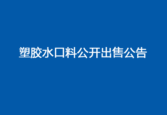 珠海經(jīng)濟特區(qū)龍獅瓶蓋有限公司塑膠水口料公開出售公告