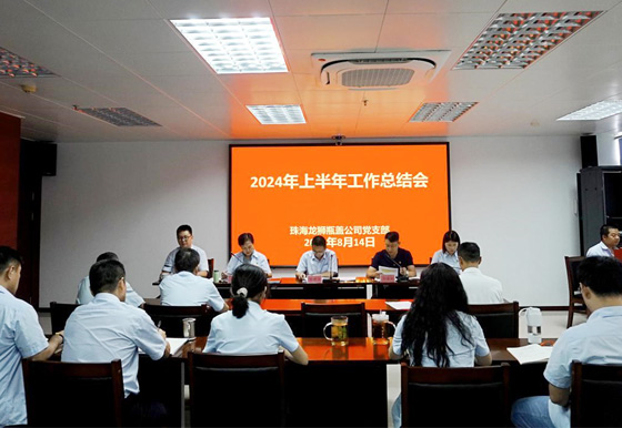 珠海龍獅瓶蓋公司黨支部組織召開2024年上半年工作總結會