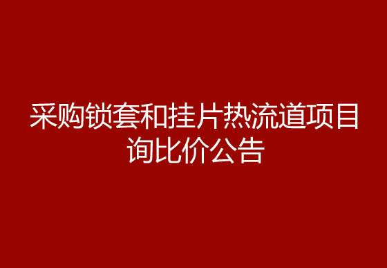 珠海經(jīng)濟特區(qū)龍獅瓶蓋有限公司采購鎖套和掛片熱流道項目詢比價公告